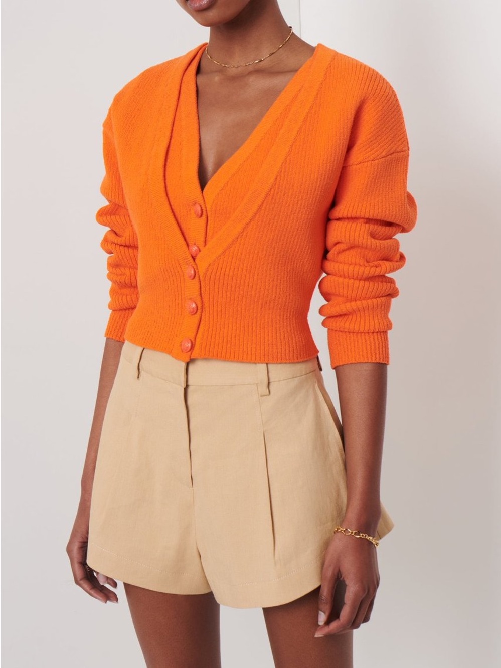 Derek Lam Arden Double Layer Cardigan
